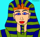 Dibujo Tutankamon pintado por MalyLaXuLa