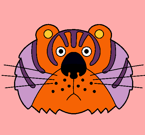 Dibujo Tigre III pintado por paola