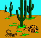 Dibujo Desierto pintado por oscar
