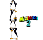 Dibujo Madagascar 2 Pingüinos pintado por jasmin8