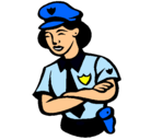 Dibujo Mujer policía pintado por hhuhuyh