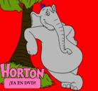 Dibujo Horton pintado por katia