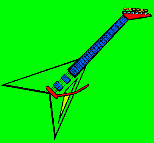 Dibujo Guitarra eléctrica II pintado por diannymar
