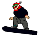 Dibujo Snowboard pintado por melvin