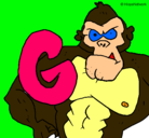 Dibujo Gorila pintado por melyssa