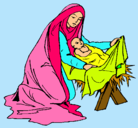Dibujo Nacimiento del niño Jesús pintado por tolinoza