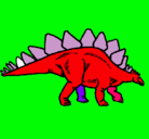 Dibujo Stegosaurus pintado por joseramon
