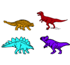 Dibujo Dinosaurios de tierra pintado por thiago
