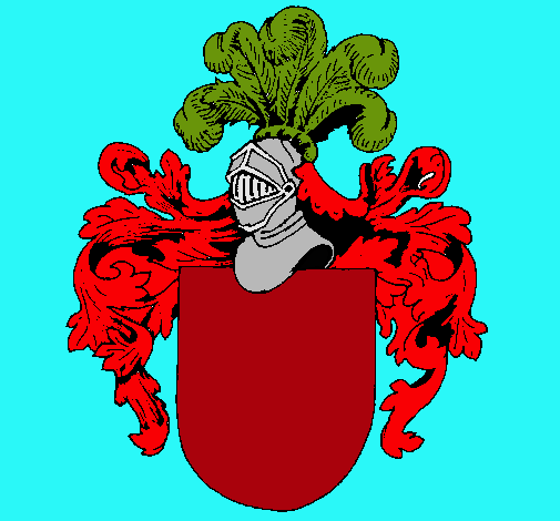 Escudo de armas y casco