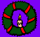 Dibujo Corona de navidad II pintado por apolo_rojo