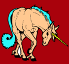 Dibujo Unicornio bravo pintado por sherezada