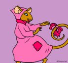 Dibujo La ratita presumida 7 pintado por lola