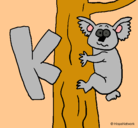 Dibujo Koala pintado por fali