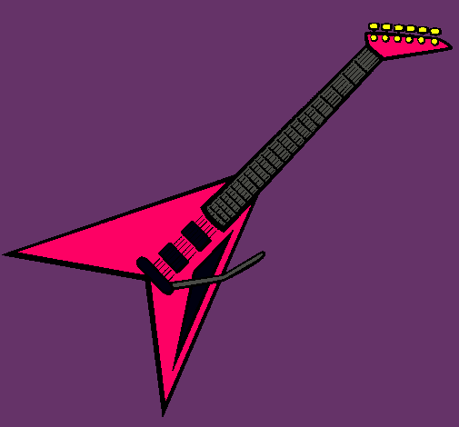 Dibujo Guitarra eléctrica II pintado por Joocy