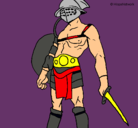 Dibujo Gladiador pintado por awqierfg