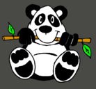 Dibujo Oso panda pintado por supervalentina-