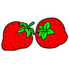 Dibujo fresas pintado por fresa