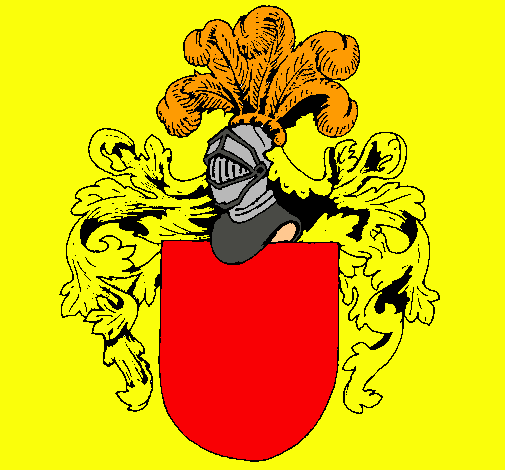 Escudo de armas y casco