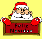 Dibujo Feliz Navidad pintado por Laly