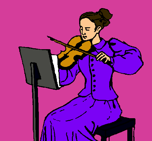 Dama violinista