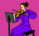 Dibujo Dama violinista pintado por loka011
