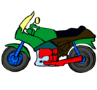 Dibujo Motocicleta pintado por elio