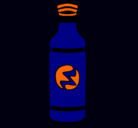 Dibujo Botella de refresco pintado por botella