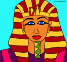 Dibujo Tutankamon pintado por gemms