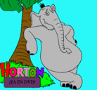 Dibujo Horton pintado por isidorita