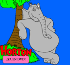 Dibujo Horton pintado por lola