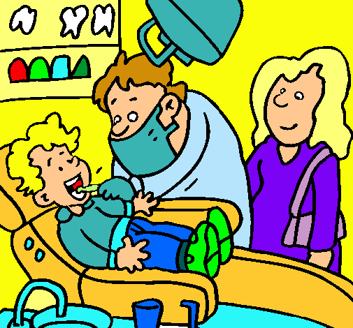 Niño en el dentista