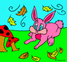 Dibujo Conejo pintado por rere