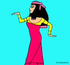 Dibujo Bailarina egipcia  pintado por lauritaaaaaaaaa