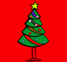 Dibujo Árbol de navidad II pintado por carlos