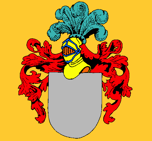 Escudo de armas y casco