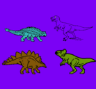 Dibujo Dinosaurios de tierra pintado por jony