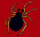 Dibujo Araña venenosa pintado por danyux