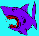 Dibujo Tiburón pintado por tomaslucas