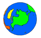 Dibujo Planeta Tierra pintado por madelyne