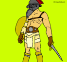 Dibujo Gladiador pintado por Felipillo