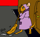 Dibujo La ratita presumida 1 pintado por lola