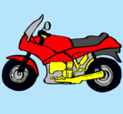 Dibujo Motocicleta pintado por santi