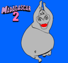 Dibujo Madagascar 2 Gloria pintado por miearda