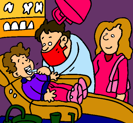 Niño en el dentista