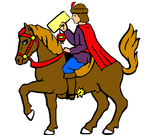 Dibujo Cartero navideño en caballo pintado por jasmin8