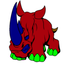 Dibujo Rinoceronte II pintado por jyyyyy