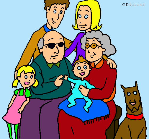 Dibujo Familia pintado por tosande