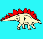 Dibujo Stegosaurus pintado por adrrr