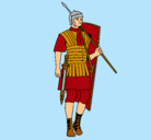 Dibujo Soldado romano pintado por jhose