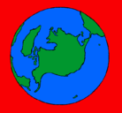 Dibujo Planeta Tierra pintado por killian